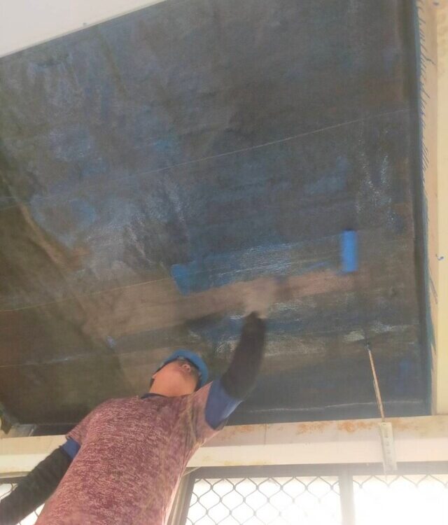 碳纖維貼附及Epoxy面塗塗刷