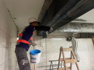 Epoxy面塗滾塗搭接