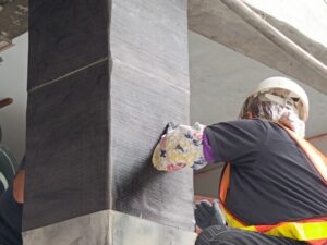 柱、梁碳纖維貼附X向(1)