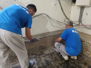 民權西路地坪碳纖維補強 Epoxy砂漿整平面